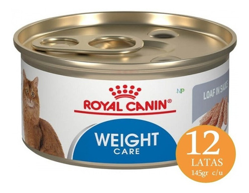 12 X Lata Royal Canin Gato Ultra Light 145gr. Np