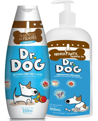 Dr. Dog Kit Cães Gato Pele Sensível Coceira Alta Hidratação