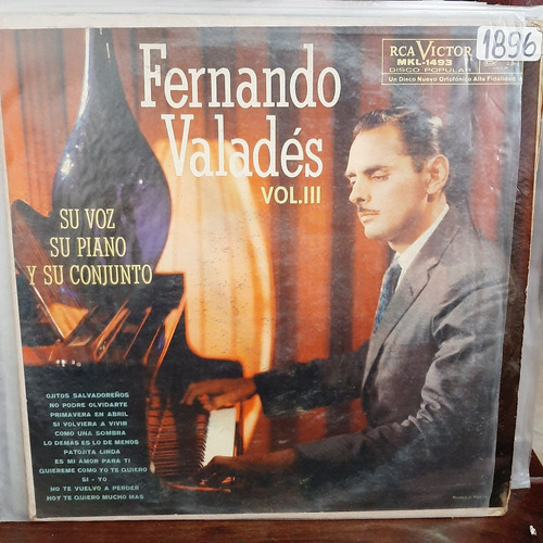 Vinilo Fernando Valades Su Voz Su Piano Y Conj Vol 3 M4