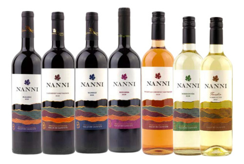 Vinos Nanni Jov Varietales Orgánicos Caja X6 Unds A Elección