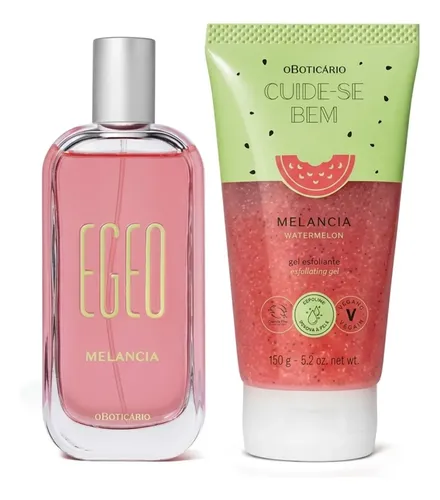 Combo Egeo Melancia: Colônia 90ml + Gel Esfoliante 150g