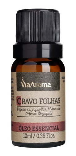 Oleo Essencial De Cravo Folhas 10 Ml - Via Aroma