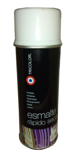 Imagen 1 de 1 de Spray Esmalte Sintetico Brillante Tricolor Blanco 485 Ml