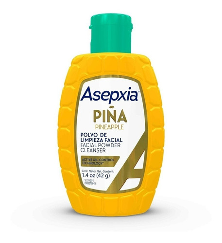 Asepxia Piña Polvo Limpiador Facial 42 G
