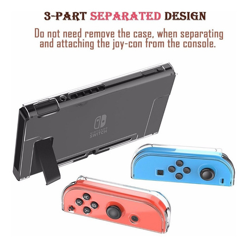 Funda Protector Carcasa Rígida Nintendo Switch Transparente Transparente