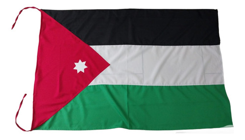 Bandera De Jordania 150x90 Cm, Fabricamos Todas Las Banderas