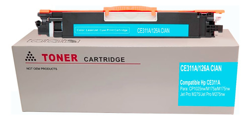 Toner Compatible Ce311a Cian Para Impresora Pro Cp1025nw