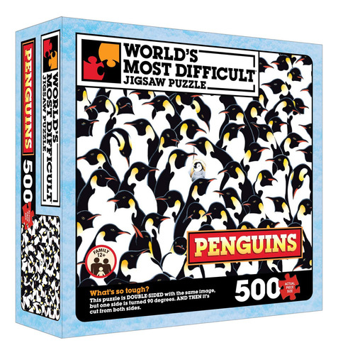 Tdc Games - Puzzle De Pingüinos (500 Piezas, Doble Cara, 1.