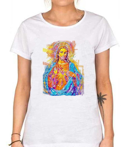 Remera De Mujer Jesus Cristo Todo Poderoso Amor