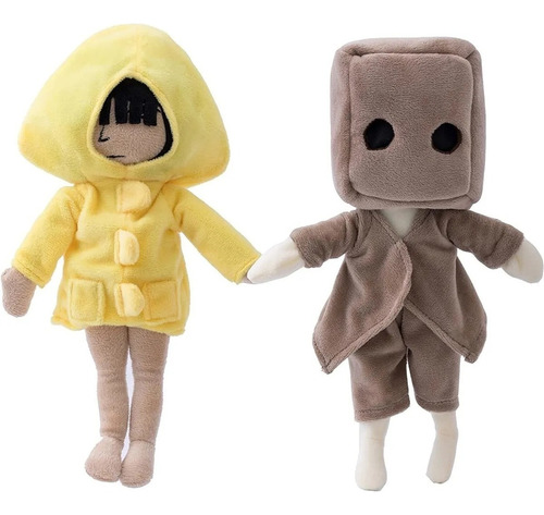 2 Piezas Little Nightmares Ii Six Mono Muñeco De Peluche 28