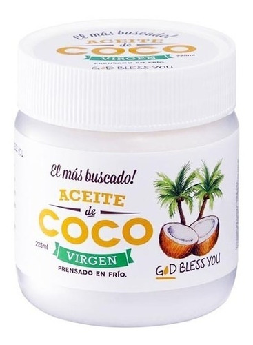 Aceite De Coco God Bless You Virgen X 225 Ml