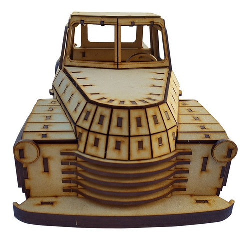 Imagen 7 de 9 de Rompecabezas 3d Camioneta Chevrolet Pickup 1948 Maqueta Flex