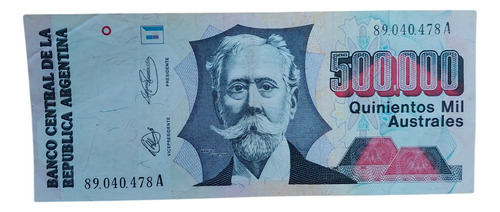 Australes Billete $500000 Serie A (Usado)