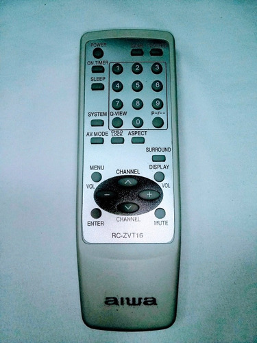 Imagen 1 de 3 de Control Remoto Tv Aiwa Convencional Con Pilas