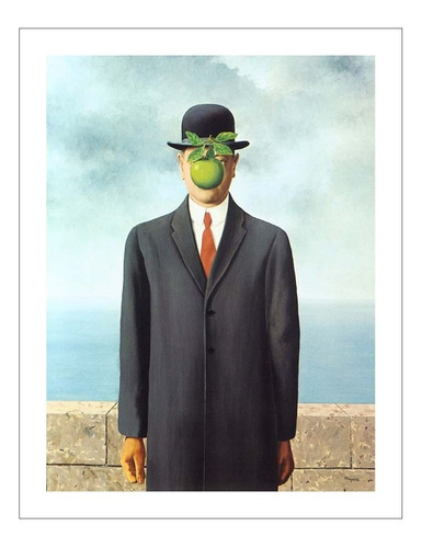 Lamina Fine Art El Hijo Del Hombre René Magritte 55x70 Myc