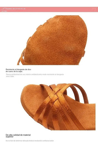 Par De Zapatos De Baile Latino Para Interiores Con Tacones A