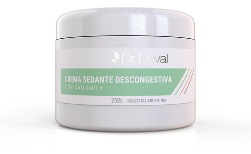 Dr Duval Crema Sedante Descongestiva 250 G Estetica 