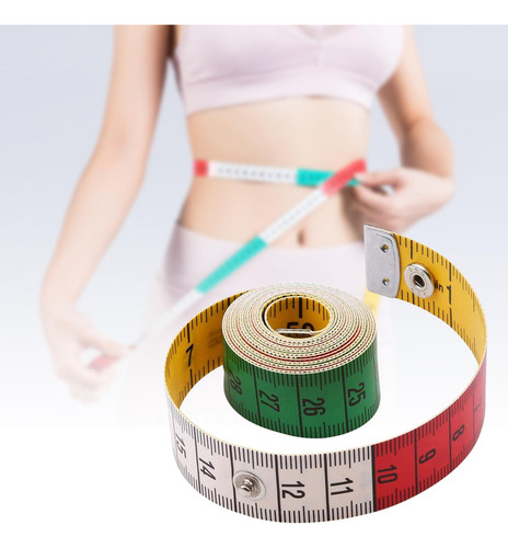 2 Fita Métrica, Régua De Medição De Escala Flexível E