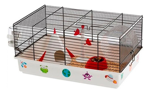 Hamstera Ferplast Cage Criceti 9 Space Negro 46 X 29 X 23 Cm