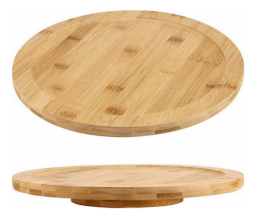 Bandeja Giratoria De Madera Con Base Giratoria For Mesa De