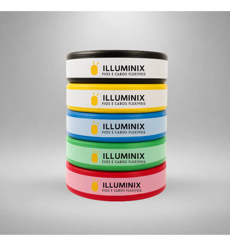 Cabo Flexível 2,5 Mm² Illuminix Rolo Com 100 Metros 750v Preto
