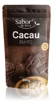 Comprar Cacau Em Pó 100% Puro Em Pouch - Sabor Da Terra - 200 G