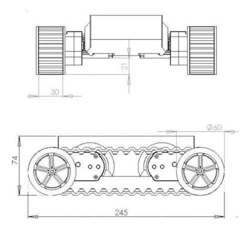 Plataforma Robótica Rover 5 - 4 Motores E 4 Encoders