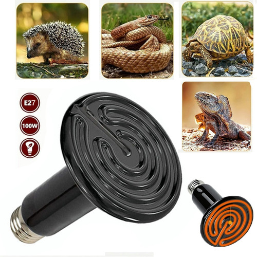 Foco Reptiles Lampara Para Tortugas Foco Cerámica 100w 110v