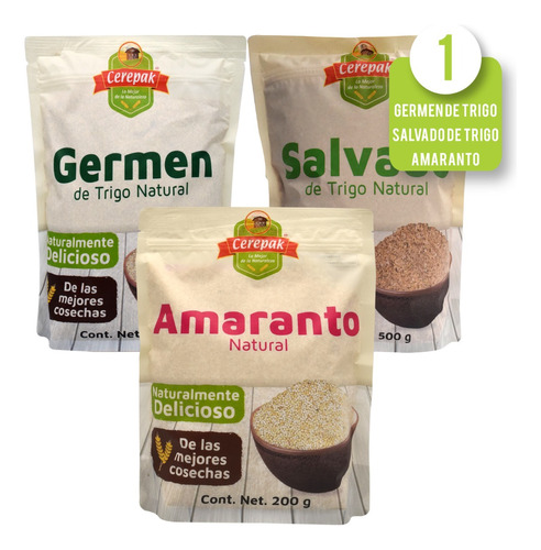 Amaranto, Salvado De Trigo Y Germen Natural Por Cerepak