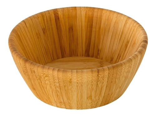 Bowls Ensaladeras De Bambu (25 Cms) X 1 Unidad Color Marrón