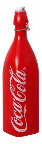 Garrafa Hermetica Quadrada Coca-cola Vermelha 1l Hauskraft