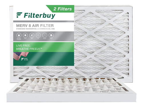 - Filtro De Aire Merv 8 De 14 X 25 X 2 Pulgadas (2 Unid...