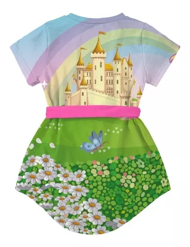 Vestido Infantil Princesa dos Unicórnios