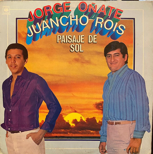 Disco Lp - Jorge Oñate, Juancho Rois / Paisaje De Sol. Album