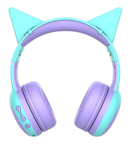 Auriculares Bluetooth Orejas De Gato Limitador Volumen Niños