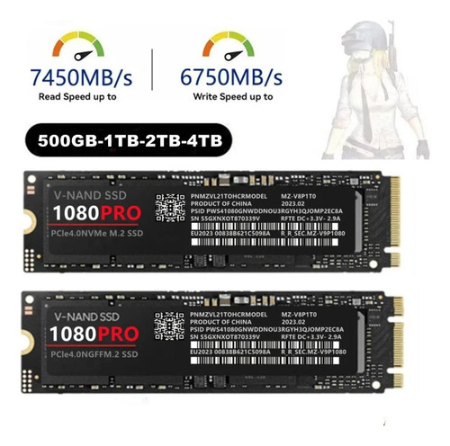 Disco Duro Ssd 4tb M.2 Solido Interno 1080 Pro Nvme M2