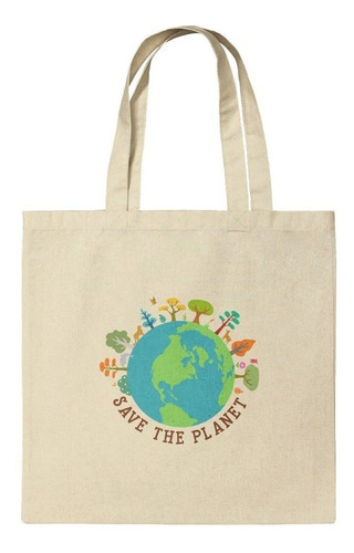 Save The Planet Ilustración Conservación Reutilizable De Via