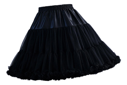 Anágua De Tule Plissada Lolita Em Camadas Tutu Fofo Festa