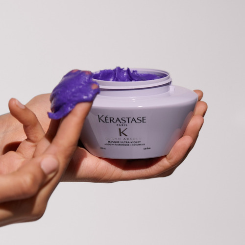 Imagen 5 de 10 de Máscara Kérastase Blond Absolu Masque Ultra-Violet de 200mL