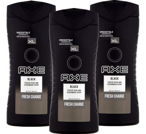 Axe Gel De Ducha Para Hombre, Negro, Aroma De Pera Congelada