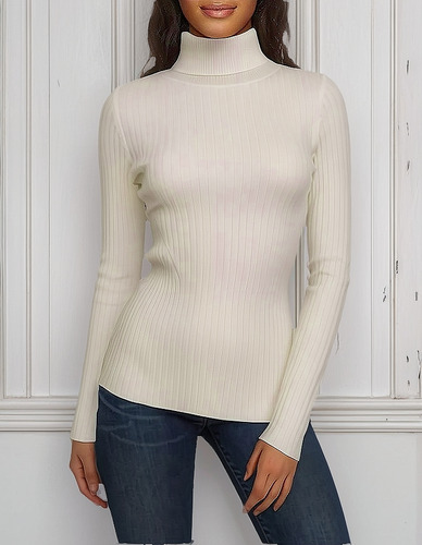 Pack 3 Sweater Beatle Cuello Alto Doble Lanilla