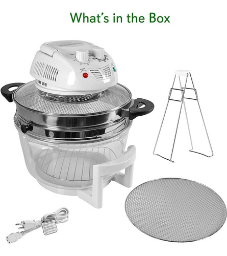 Horno Halógeno, Freidora, Acero Inoxidable, 13 Qt Nutrichef