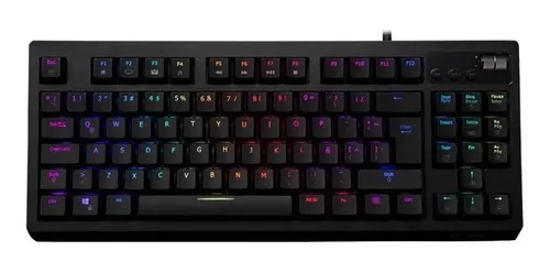 Teclado Gamer Blue Color Negro Con Luz