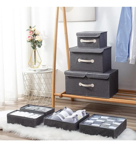 Caja De Organización Y Almacenamiento Con Tapa Plegable