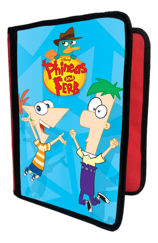 Carpeta A4 + Funda Sublimada De Phineas Y Ferb T121