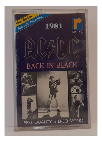 Cassette Ac/dc - Back In Black (1981) Serie: Sr 1591