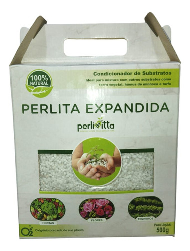 Perlita Expandida Para Jardinagem E Paisagismo Caixa 500g