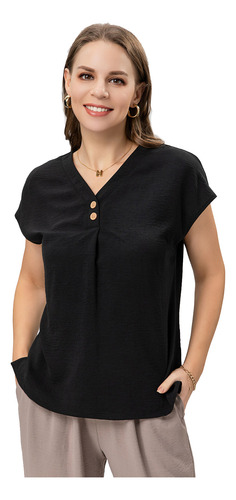 Blusa Mujer Media Negro Fashion's Park