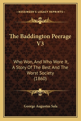 Libro The Baddington Peerage V3: Who Won, And Who Wore It...