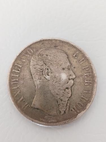 Medalla, Moned Maximiliano 1867 Mo Un Pes0 De Época Original